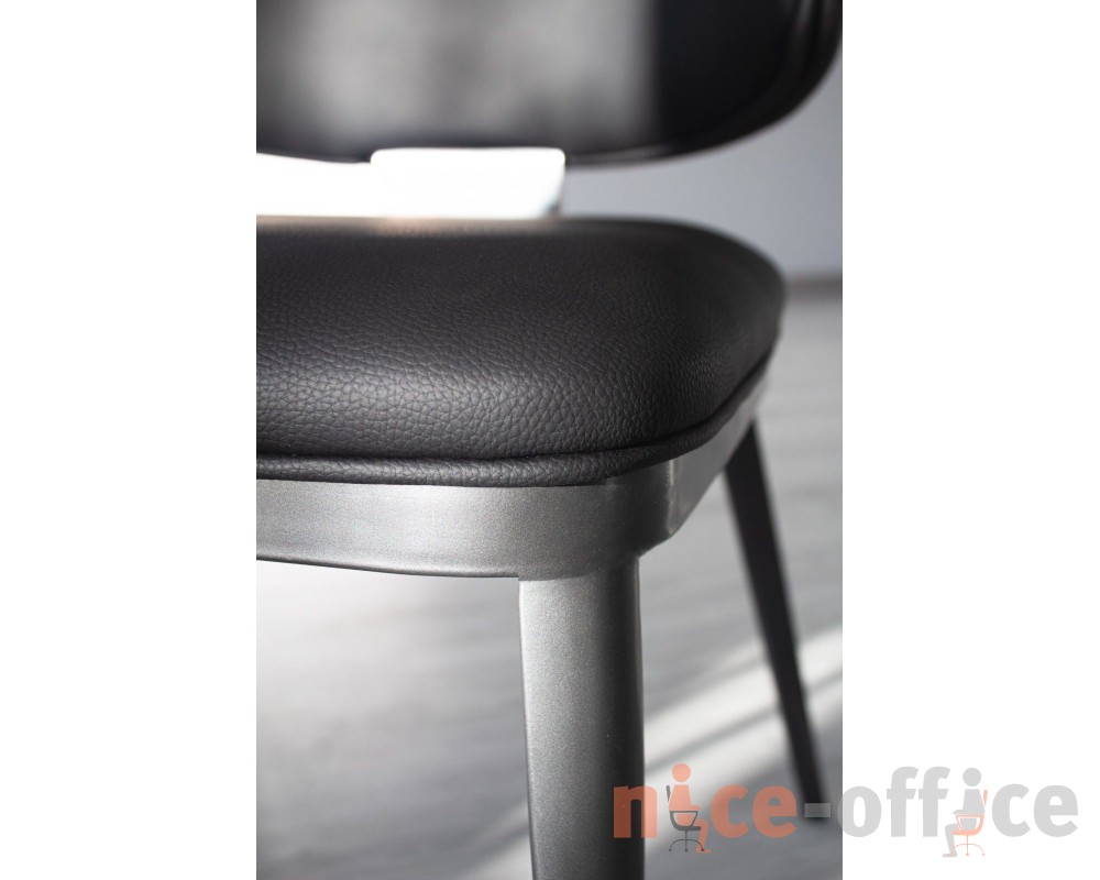 Стул STH-S193 Экокожа, Черный