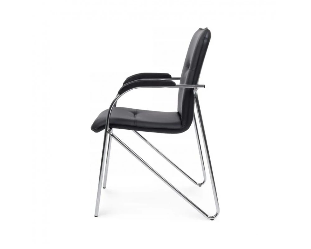 Стул Самба с пластиковыми подлокотниками SMB-03H Хром гальв.