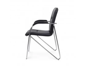 Стул Самба с пластиковыми подлокотниками SMB-03H Хром гальв. images