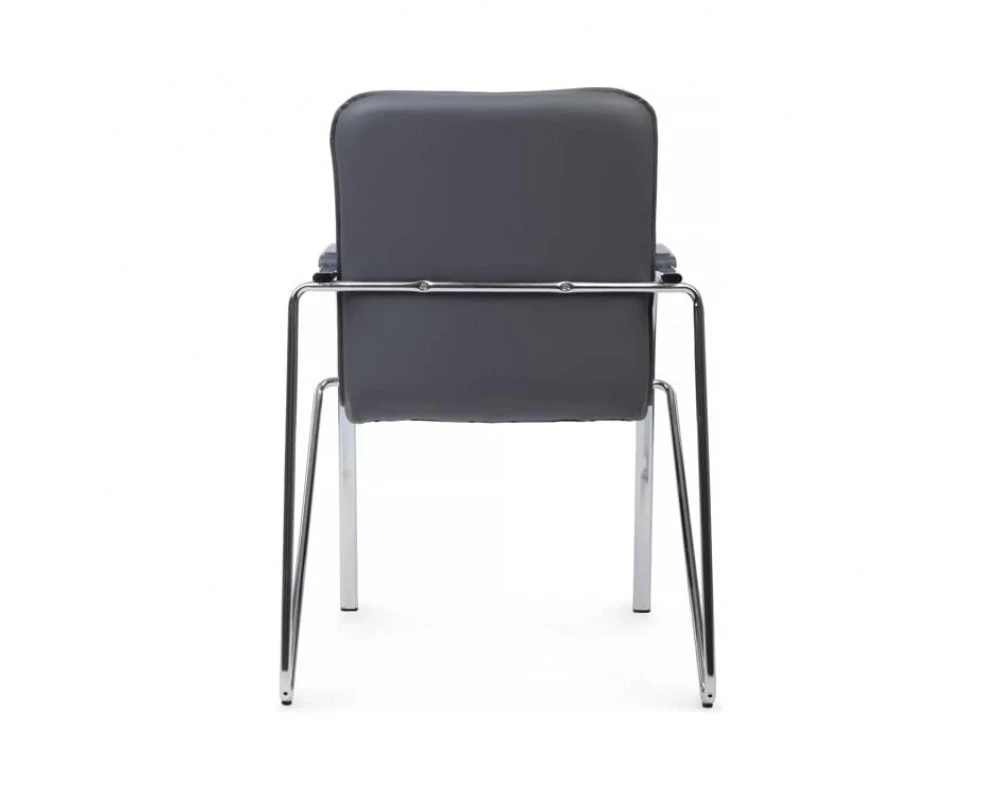 Стул Самба с пластиковыми подлокотниками SMB-03H Хром гальв.