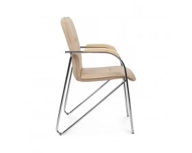 Стул Самба с пластиковыми подлокотниками SMB-03H Хром гальв. images