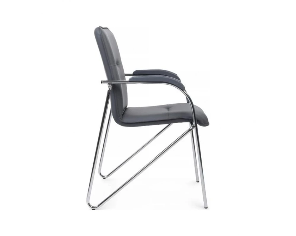 Стул Самба с пластиковыми подлокотниками SMB-03H Хром гальв.