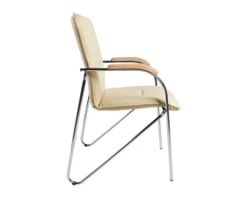 Стул D Samba RU Экокожа, Бежевый/Бук images