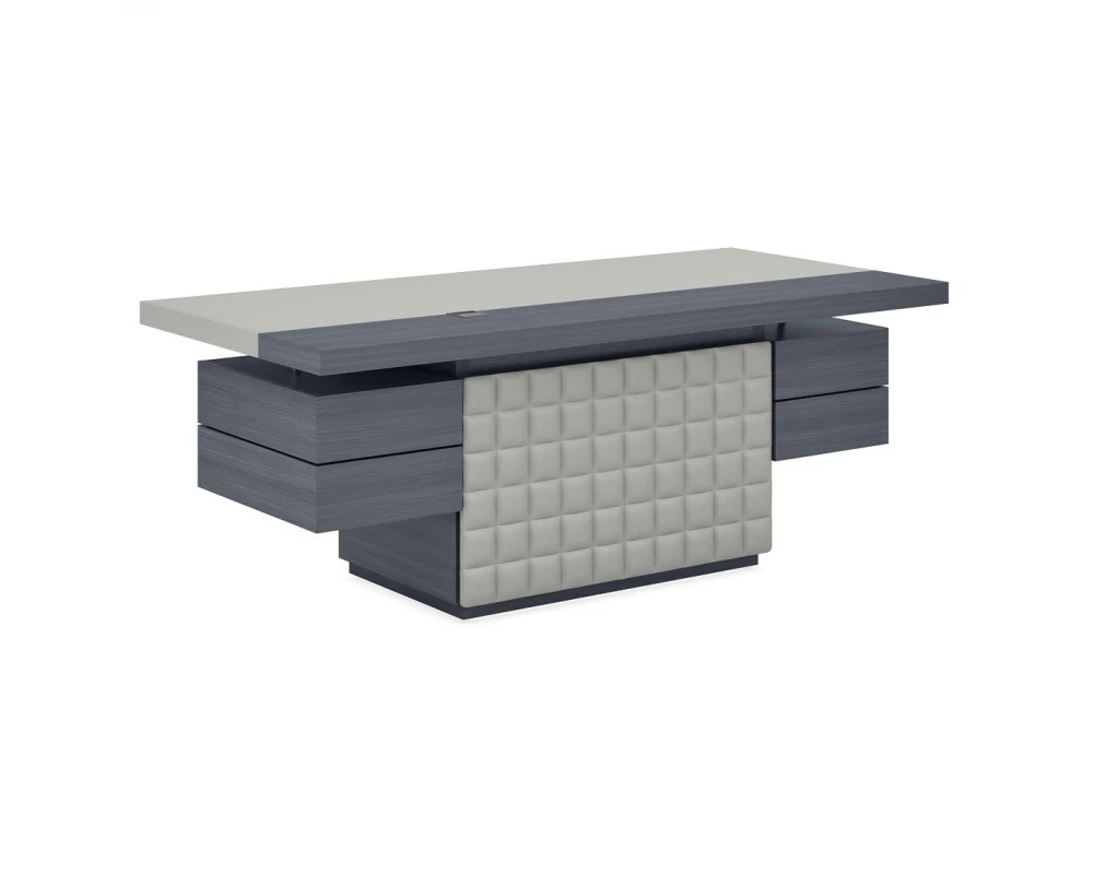 Стол руководителя с кожаной панелью 2200x950x760 Antey