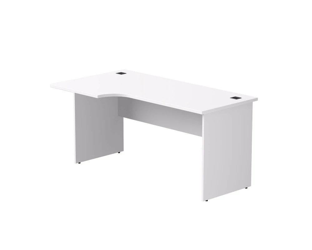 Стол эргономичный левый опоры ЛДСП 1580х670(870)x755 мм Everprof EVO Белый