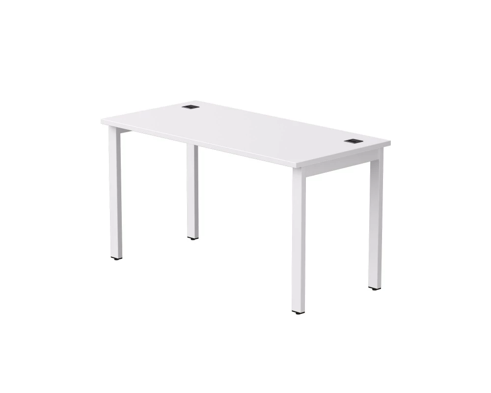Стол прямой на металлокаркасе 1380х670х755 мм Everprof EVO Белый/Белый