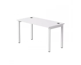 Стол прямой на металлокаркасе 1380х670х755 мм Everprof EVO Белый/Белый images