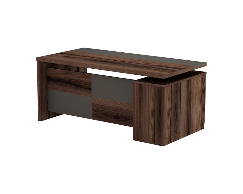 Стол руководителя левый Fort Дезира темная