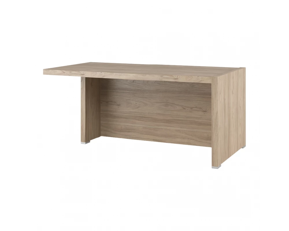 Стол письменный с асимметричными опорами, левый 160 Solid Вяз