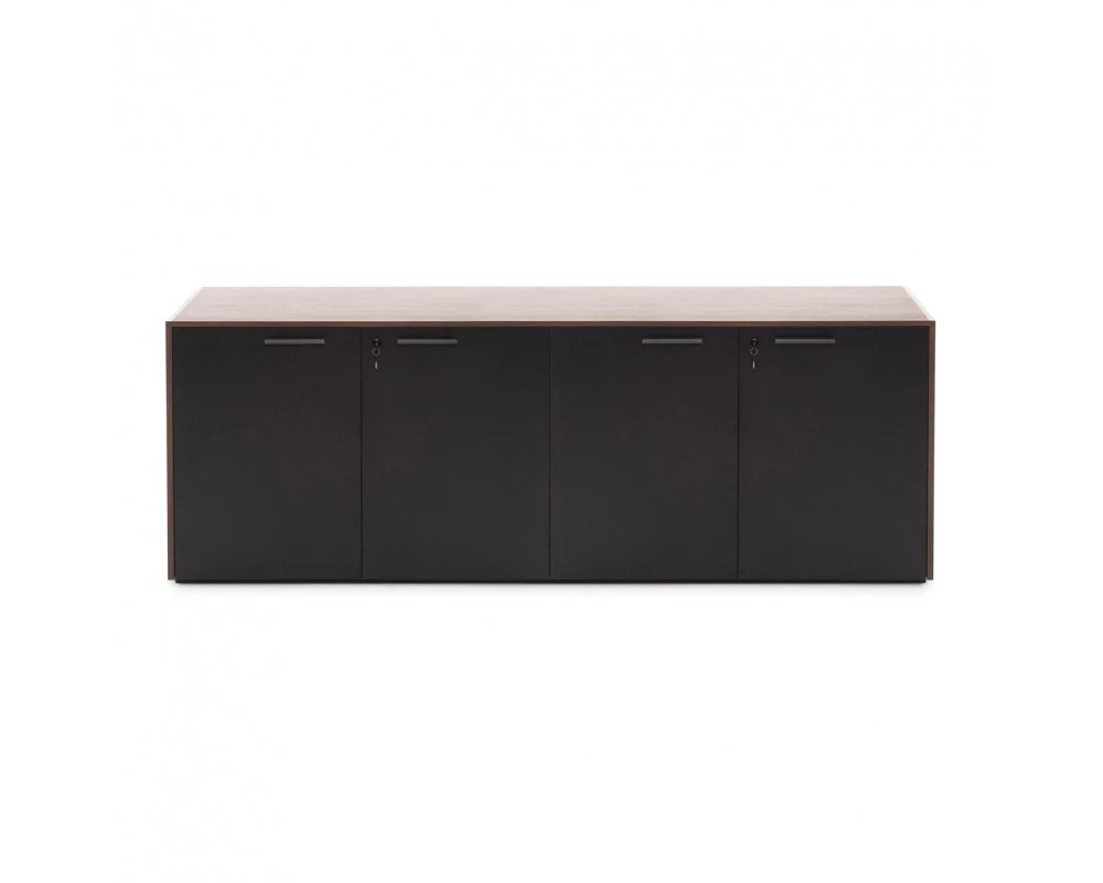 Греденция 4 двери 200x45x81,6 Murano Кальяри/Черный