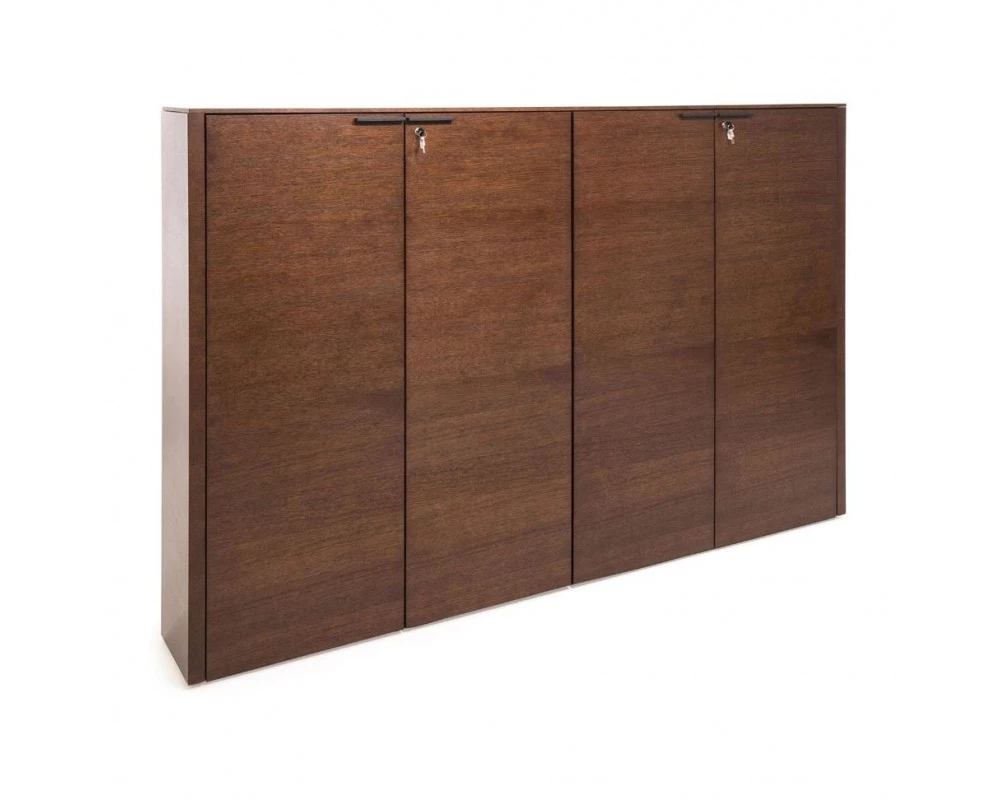 Шкаф для бумаг и гардероб 208x46x157 Rail Дуб табак