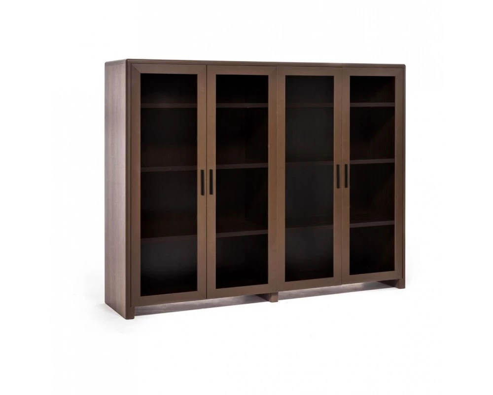 Шкаф-витрина 183x45x147 Legno Орех