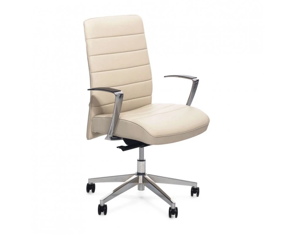 Кресло Stripe/B Кожа/Экокожа, Бежевый