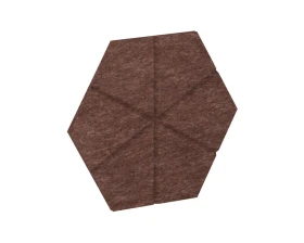 Настенная панель шестигранная (6 лучей) VE.NP-6G6L-200 400x346x12 Акустикс / AcustiX images