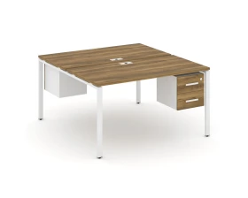 Рабочая станция 2 сторонняя с подвесными тумбами на 2 места CN.DRS-115 W 1380x1480x750 Концепт / Concept images