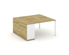 Рабочая станция с опорным распаш. шкафом CN.DRS-218 W 1600x1480x750 Концепт / Concept images