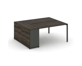 Рабочая станция с опорным распаш. шкафом CN.DRS-218 W 1600x1480x750 Концепт / Concept images