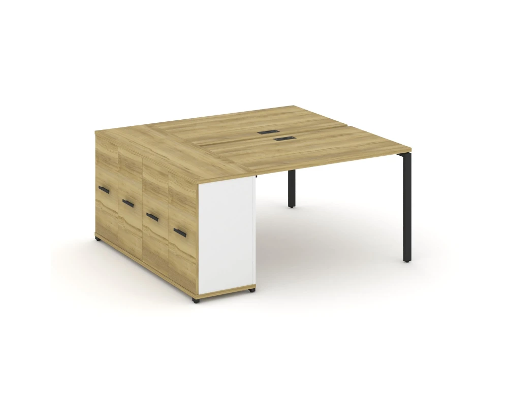 Рабочая станция с опорным распаш. шкафом CN.DRS-218 W 1600x1480x750 Концепт / Concept