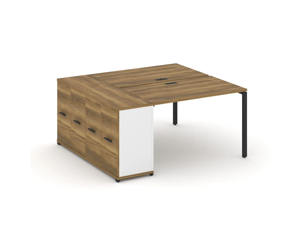 Рабочая станция с опорным распаш. шкафом CN.DRS-218 W 1600x1480x750 Концепт / Concept