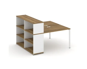 Рабочая станция с опорным стеллажом с надставкой низ. CN.DRS-210 1600x1480x1140 Концепт / Concept images