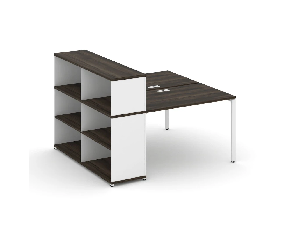 Рабочая станция с опорным стеллажом с надставкой низ. CN.DRS-210 1600x1480x1140 Концепт / Concept