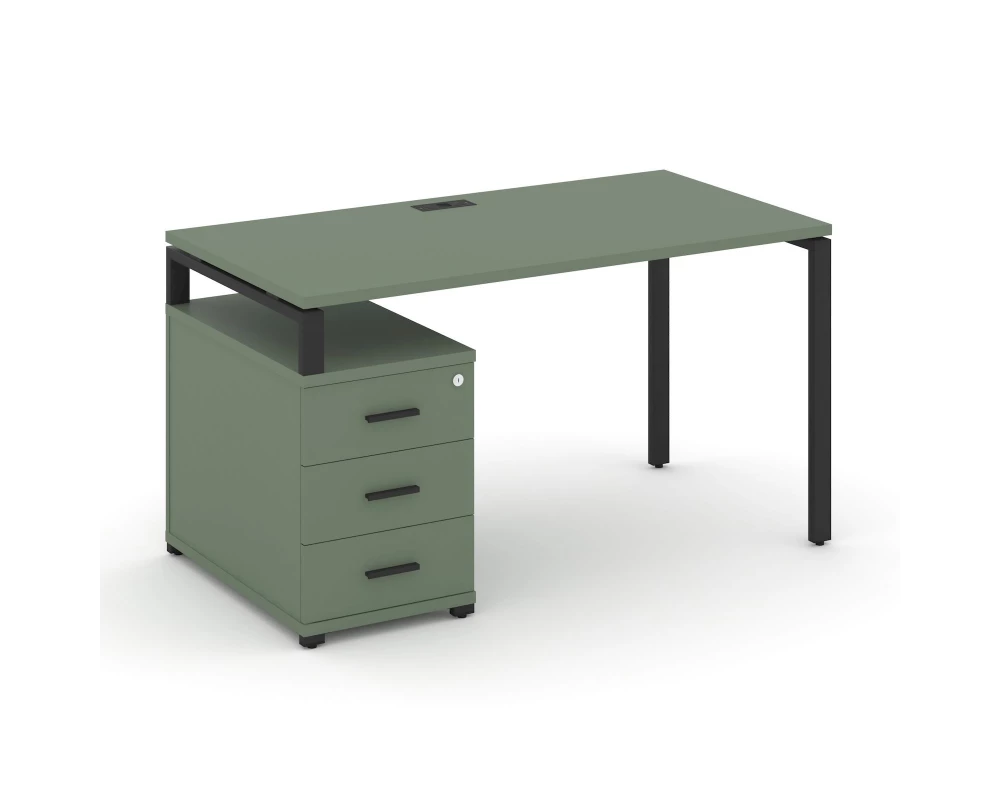 Стол письменный с 1 опорной тумбой CN.SP-304 B 1580/1946x720x750 Concept