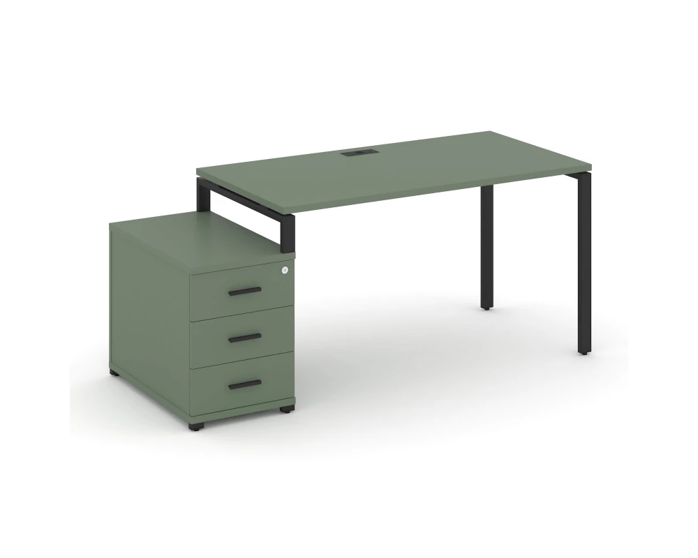 Стол письменный с 1 опорной тумбой CN.SP-304 B 1580/1946x720x750 Concept