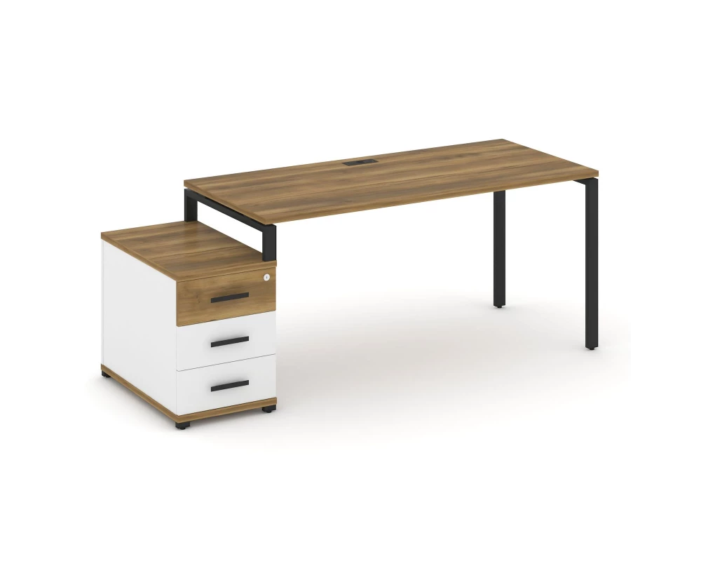 Стол письменный с 1 опорной тумбой CN.SP-304 W 1580/1946x720x750 Concept