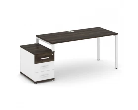 Стол письменный с 1 опорной тумбой CN.SP-304 W 1580/1946x720x750 Concept images