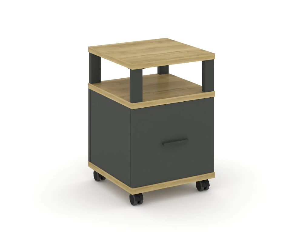 Тумба мобильная 1 распаш. фасад с надставкой CN.TUM-008 A 420x420x615 Concept