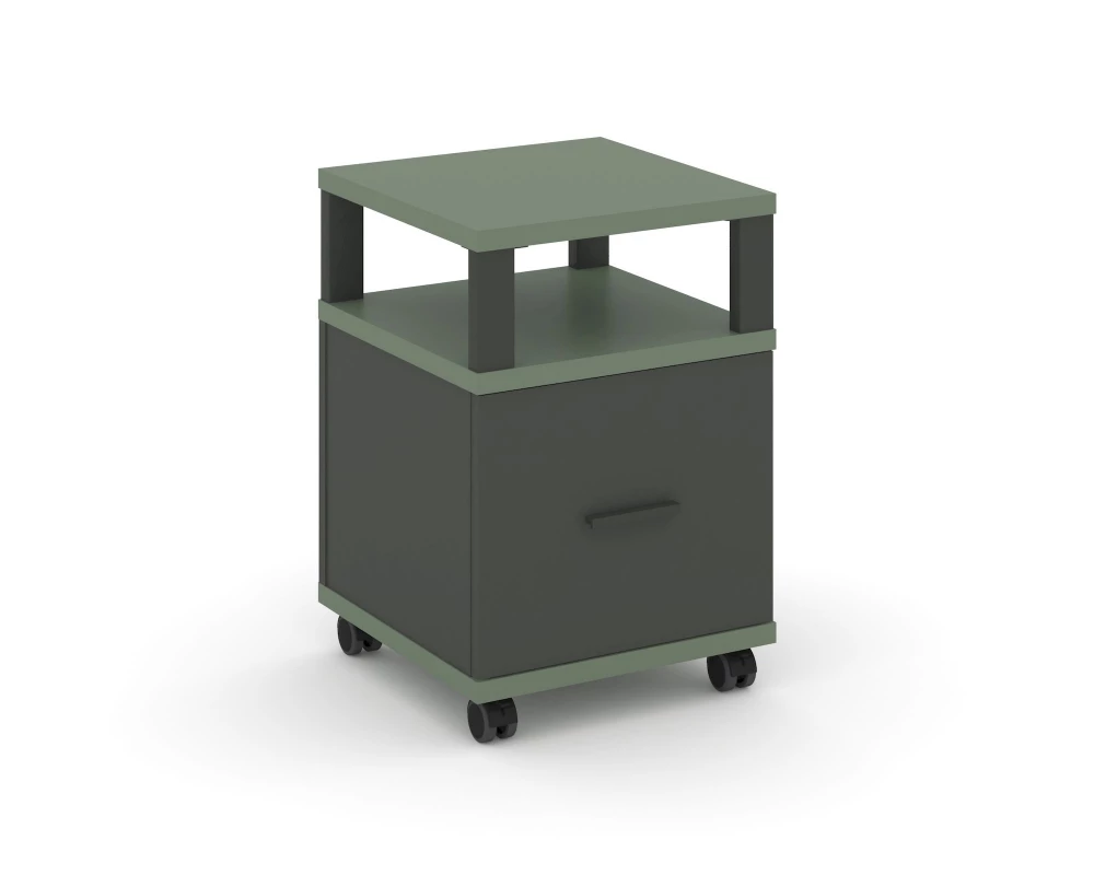 Тумба мобильная 1 распаш. фасад с надставкой CN.TUM-008 A 420x420x615 Concept