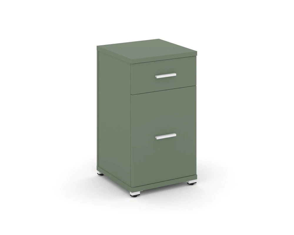 Тумба опорная/приставная 1 ящ. 1 распаш. фасад CN.TUO-005 W 420x420x750 Концепт / Concept