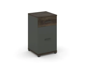 Тумба опорная/приставная 1 ящ. 1 распаш. фасад CN.TUO-005 W 420x420x750 Концепт / Concept images