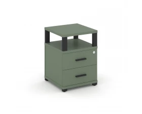 Тумба приставная 2 ящ. с надставкой CN.TUP-002 B 420x420x583 Concept images