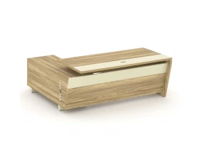 Стол для руководителя с опорной тумбой, правый 200 Corner images