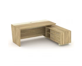 Стол для руководителя с опорной тумбой, правый 200 Corner images