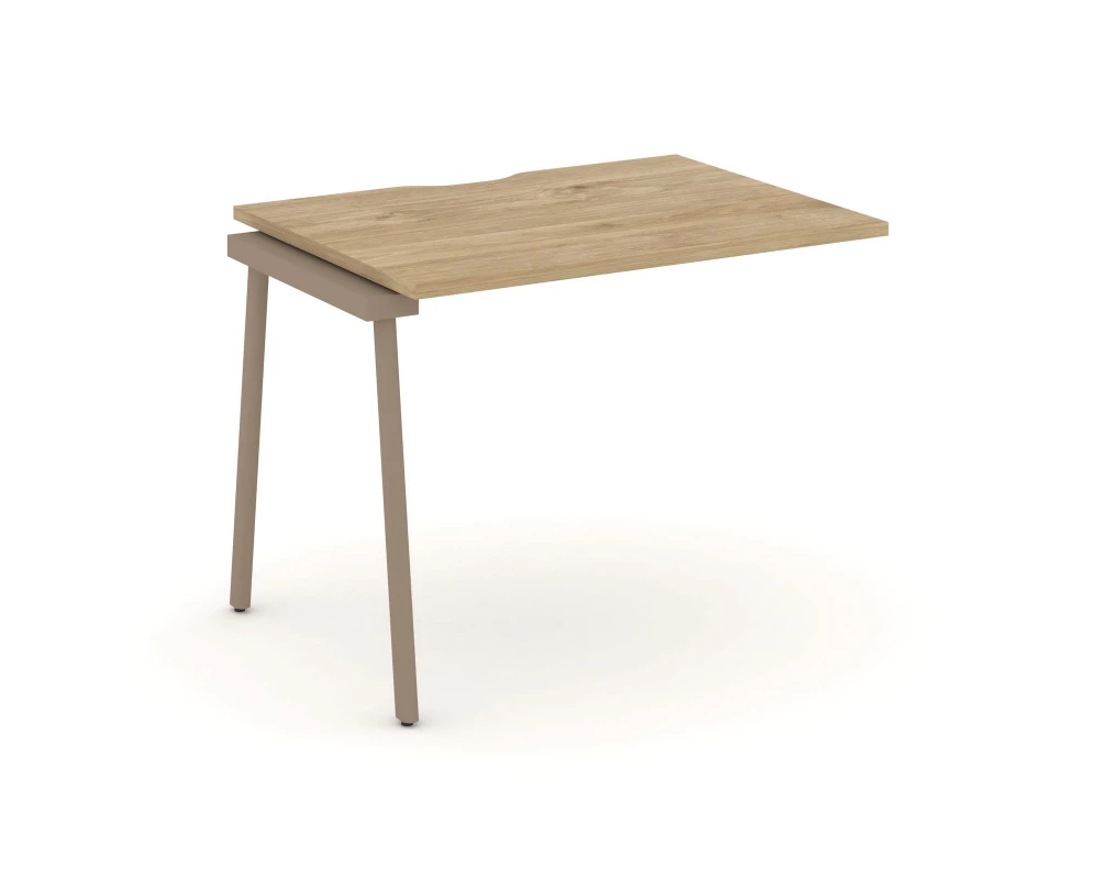 Наборный элемент рабочей станциии с вырезом на плоскоовальной трубе 98x73x75 Estetica