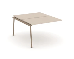 Двойной наборный элемент рабочей станциии с вырезом на плоскоовальной трубе 118x150x75 Эстетика / Estetica images