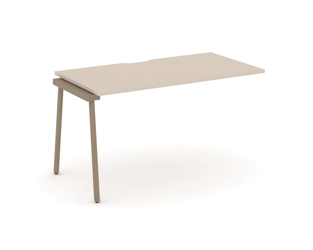 Наборный элемент рабочей станциии с вырезом на плоскоовальной трубе 138x73x75 Estetica