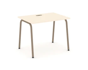 Стол рабочий с лючком на круглой трубе 98x73x75 Эстетика / Estetica images