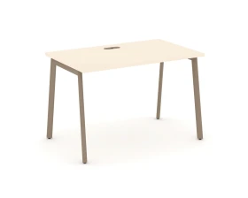 Стол рабочий с лючком на плоскоовальной трубе 118x73x75 Эстетика / Estetica images