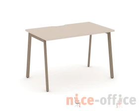 Стол рабочий с вырезом на плоскоовальной трубе 118x73x75 Эстетика / Estetica images