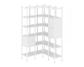 Угловой внутренний стеллаж L-34 1278x1278x2280 Loft images