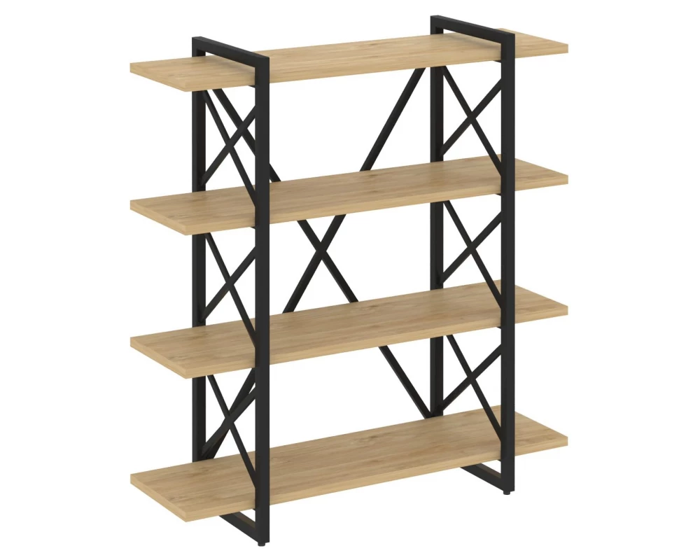 Стеллаж на регулируемых опорах - 4 полки 1200х400х1280 Loft