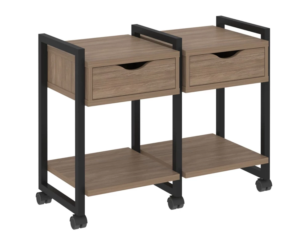 Тумба на колесных опорах наборная. Вариант №1 970х460х767 Loft