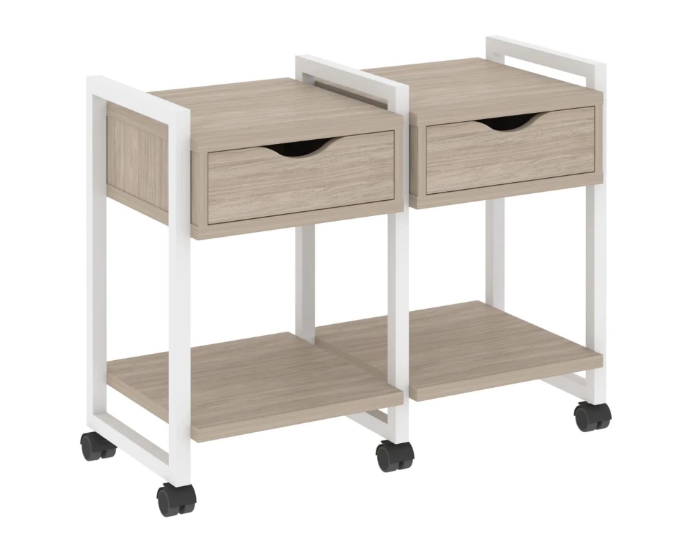 Тумба на колесных опорах наборная. Вариант №1 970х460х767 Loft