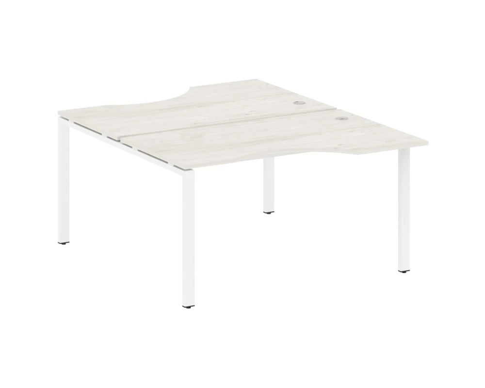 Рабочая станция криволинейная на П-образном м/к 140x183,5x75 Метал Систем / Metal System