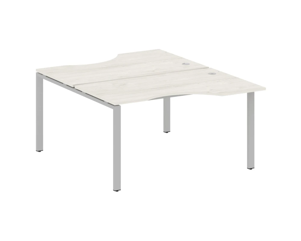 Рабочая станция криволинейная на П-образном м/к 140x183,5x75 Метал Систем / Metal System