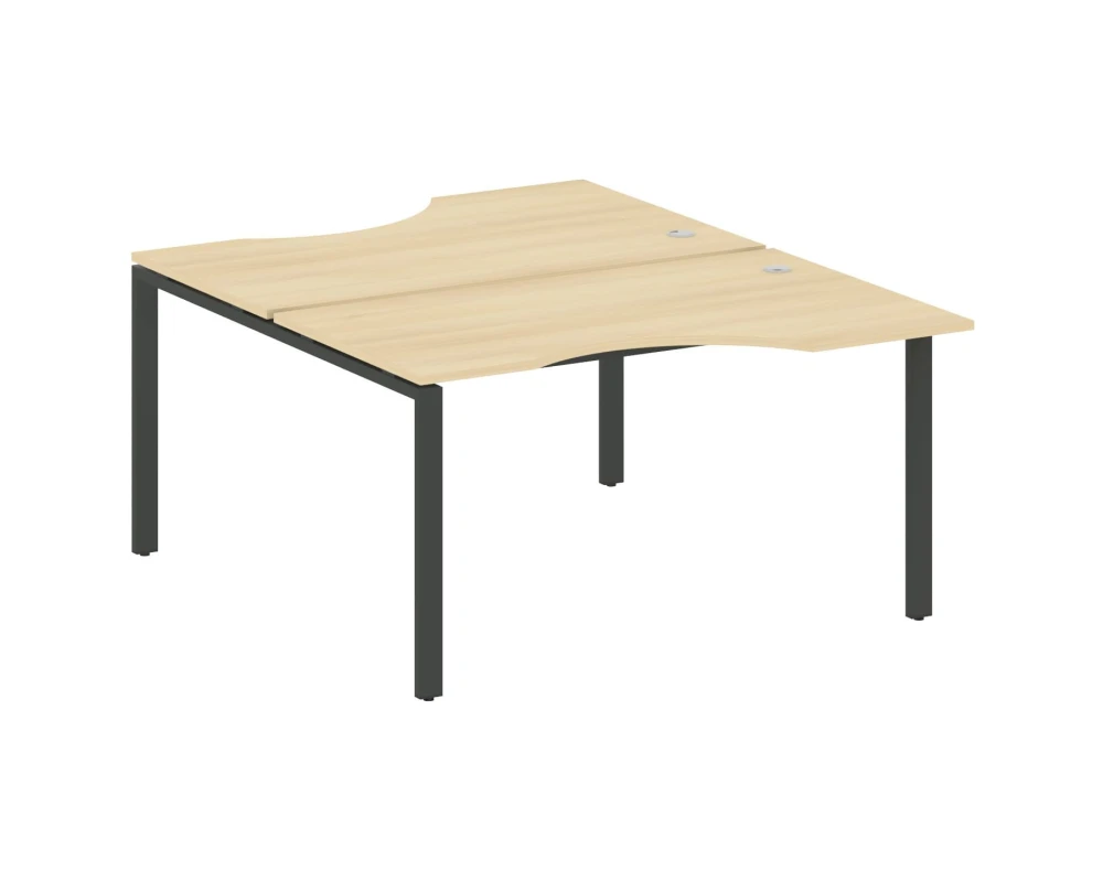 Рабочая станция криволинейная на П-образном м/к 140x183,5x75 Метал Систем / Metal System