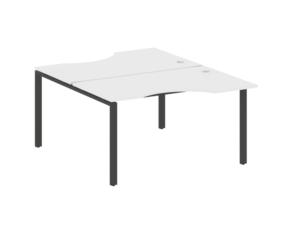 Рабочая станция криволинейная на П-образном м/к 140x183,5x75 Метал Систем / Metal System